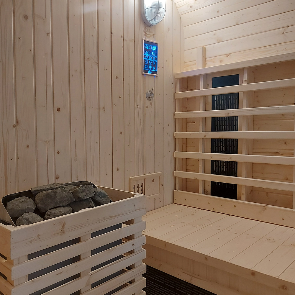 JJSPA outdoor sauna.