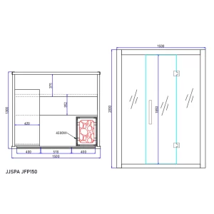 Sauna plan JFP150.
