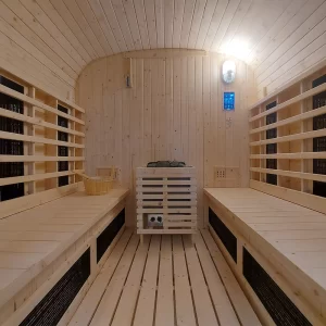 JJSPA outdoor sauna.