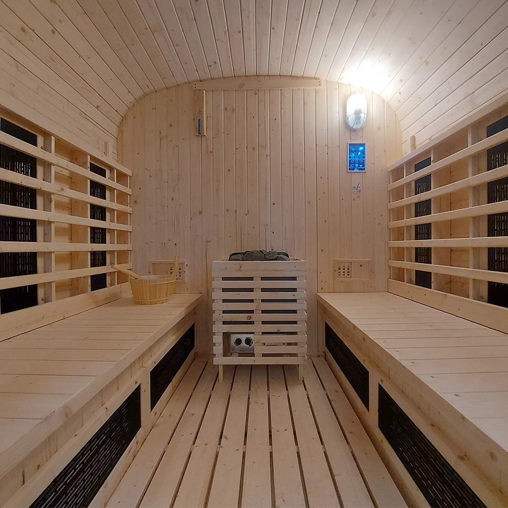 JJSPA outdoor sauna.