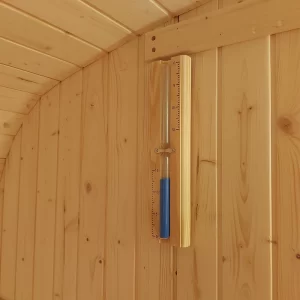 Outdoor sauna - hourglass.