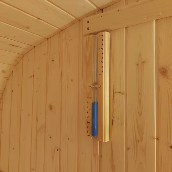 Outdoor sauna - hourglass.