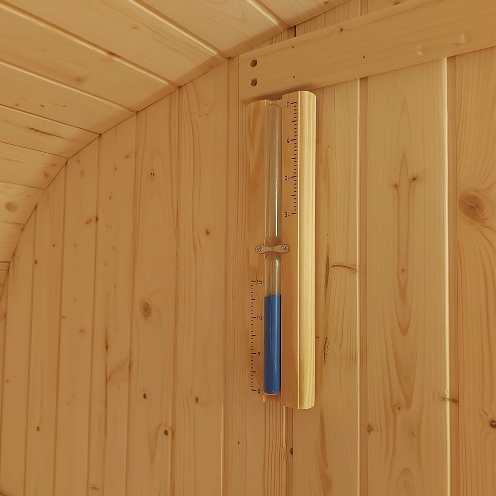 Outdoor sauna - hourglass.