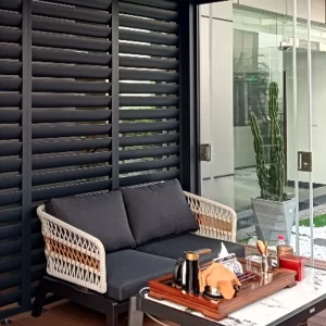 Aluminium panel for pergola.