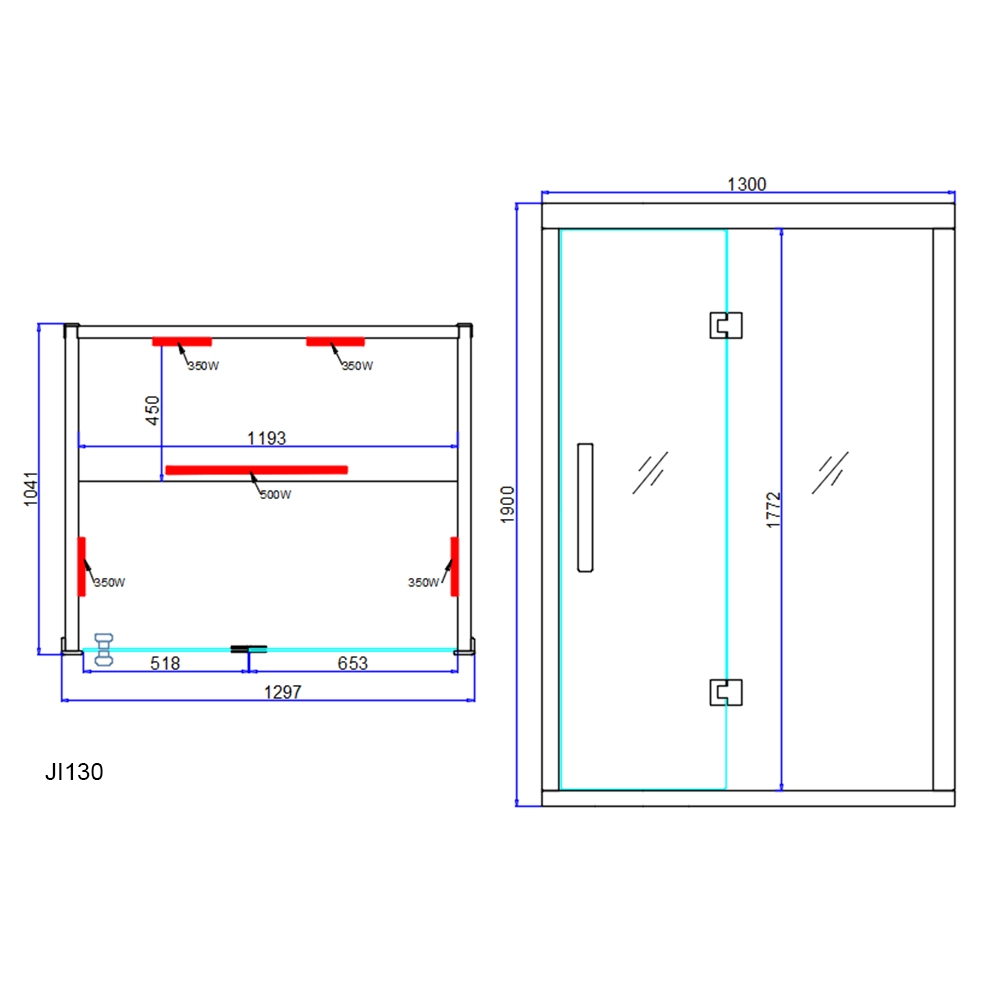 Sauna plan JI130.